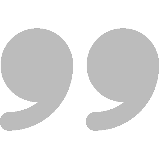 Icone de guillemet signifiant qu'une personne parle